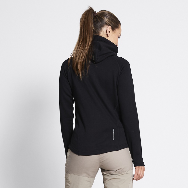 Functional hoodie "Vegby" Blackmelange
